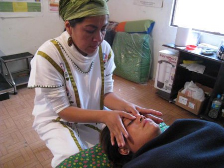 Angélica Pacheco. Masaje